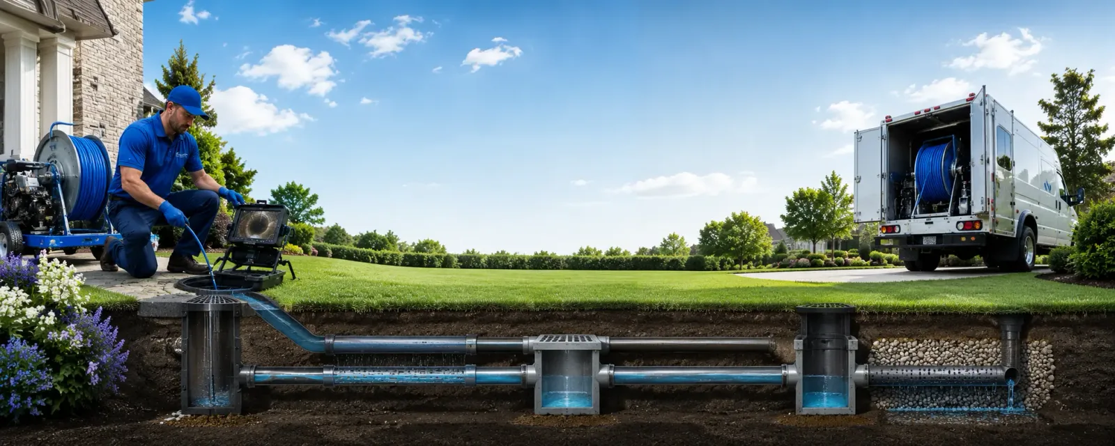 Outdoor drain cleaning information for Woolford, MD